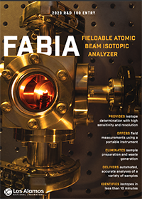 FABIA: Fieldable Atomic Beam Isotopic Analyzer is the R&D 100 winner of the day